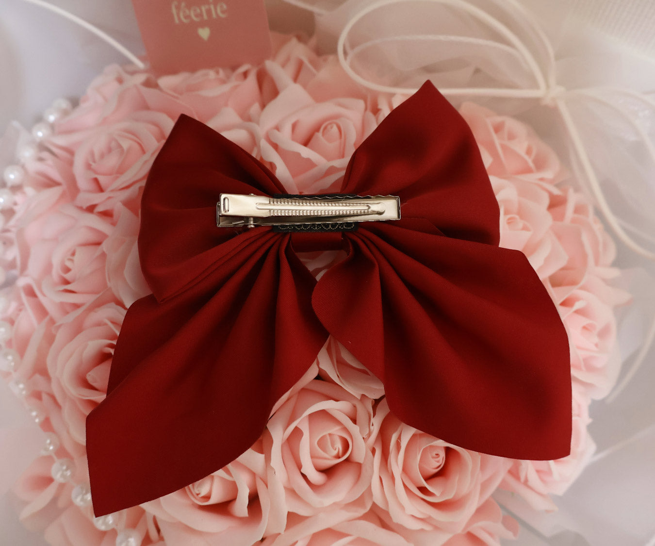Rose rêveリボン(ボルドー)