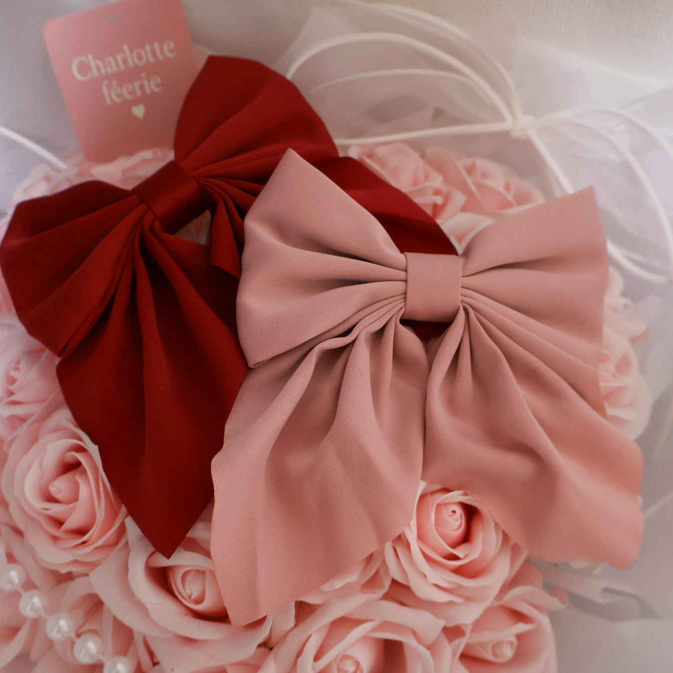 Rose rêveリボン(ボルドー)