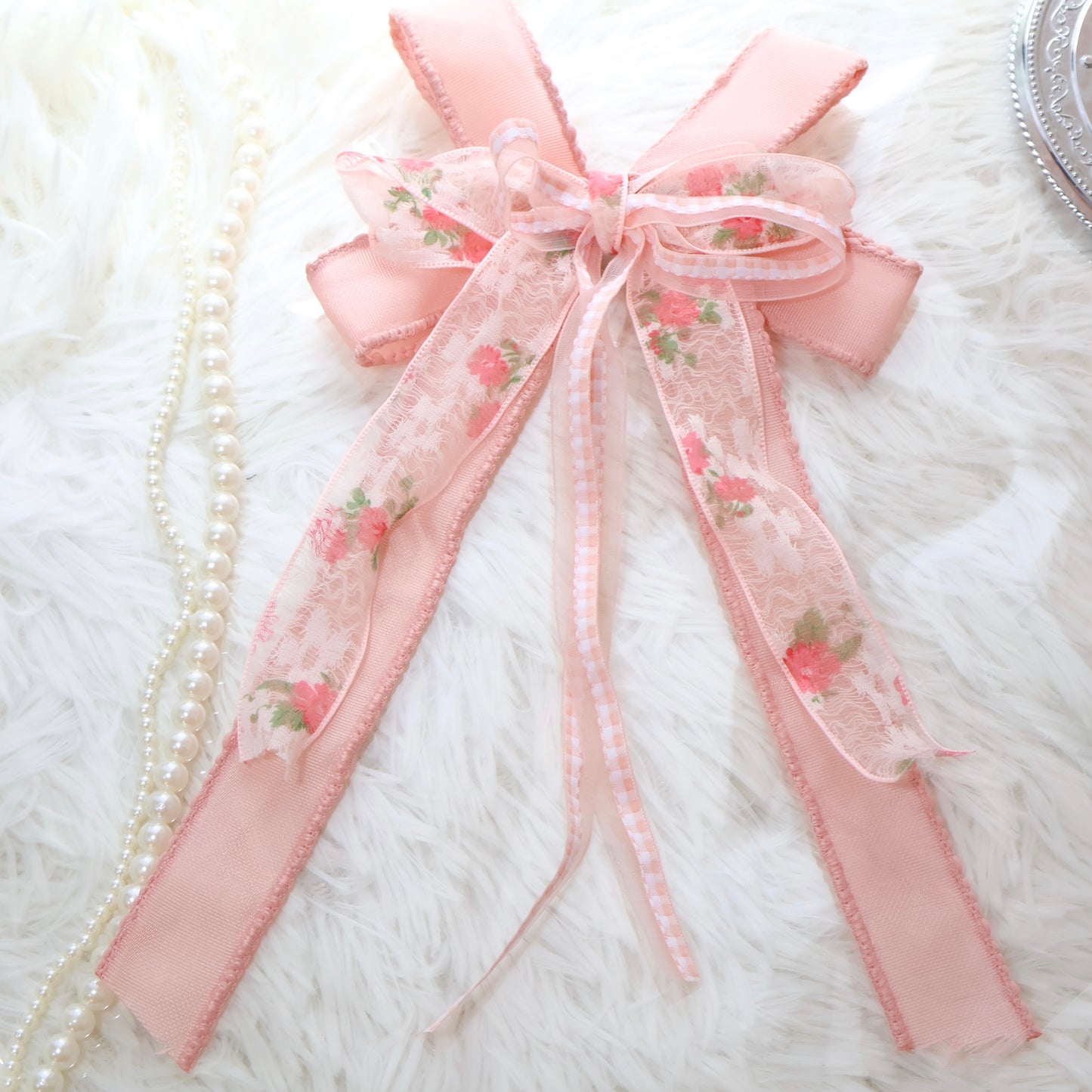 Fleur rubanヘアクリップ