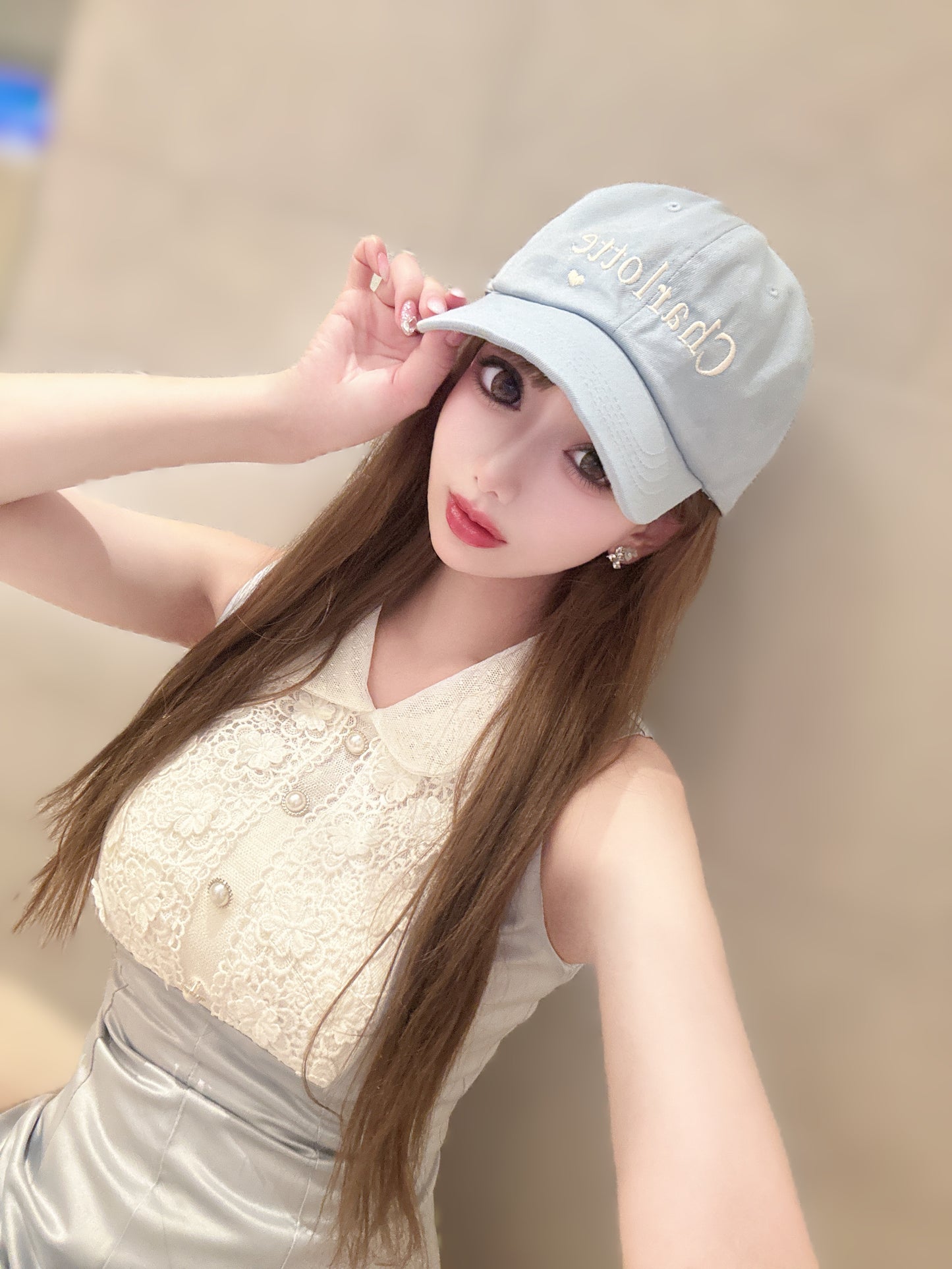 Charlotteロゴキャップ(フェアリーブルー)