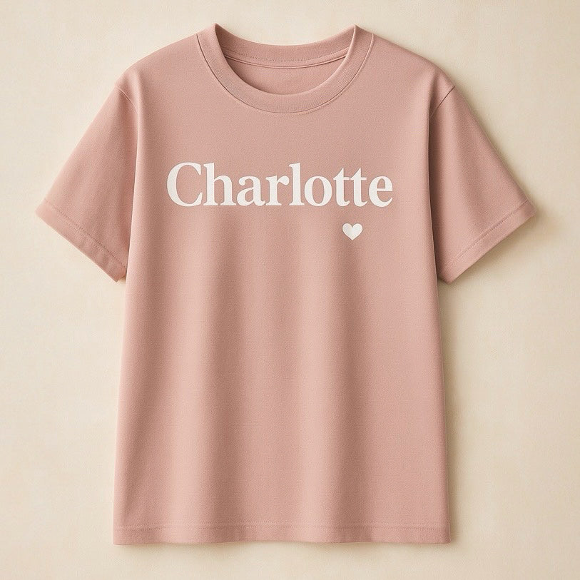 CharlotteロゴTシャツ(ダスティピンク) 20%off