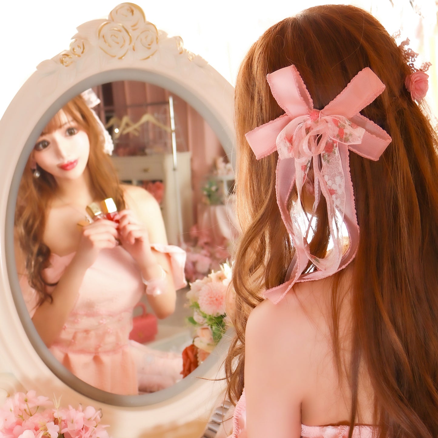 Fleur rubanヘアクリップ