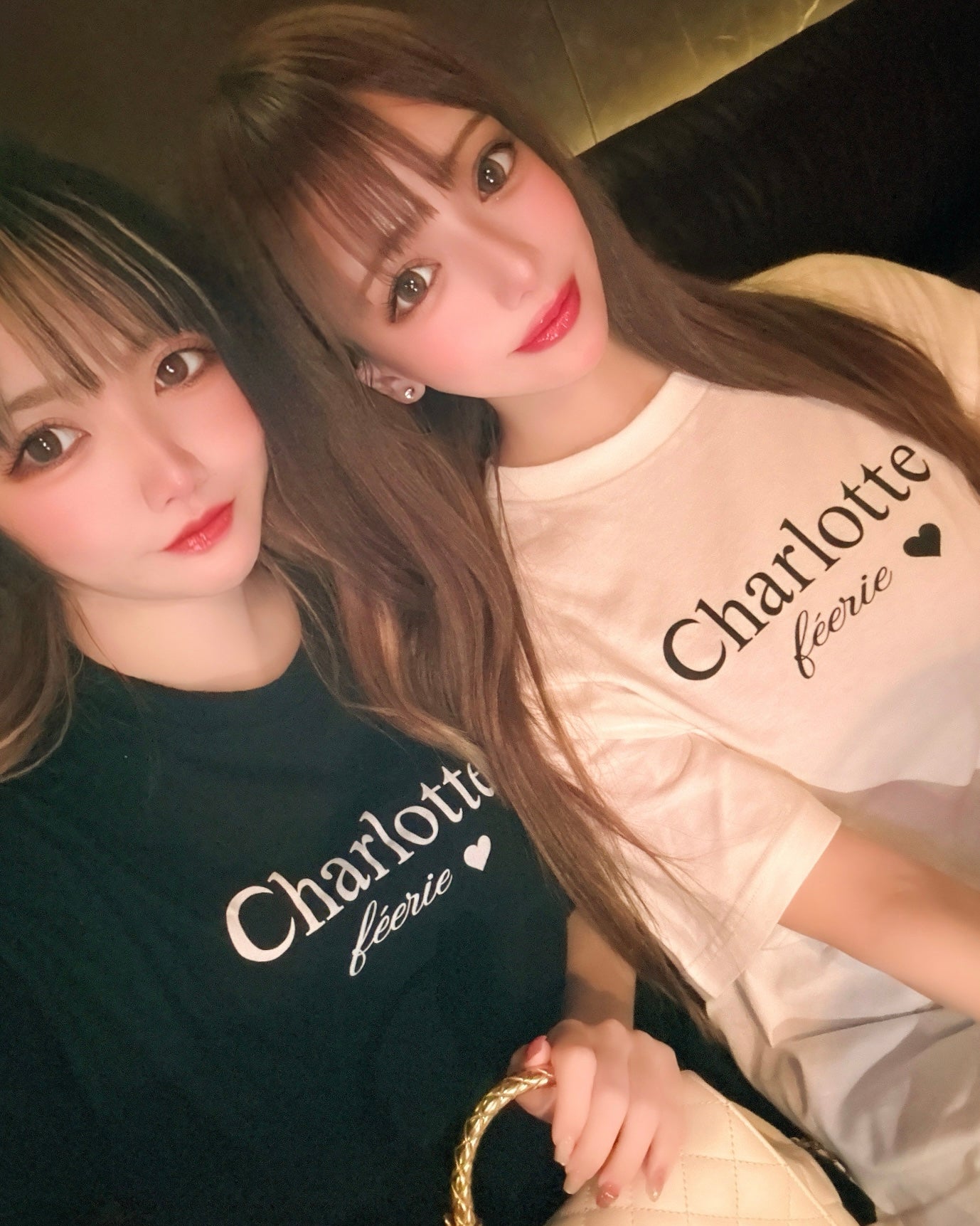 シャルロットTシャツ(ブラック)