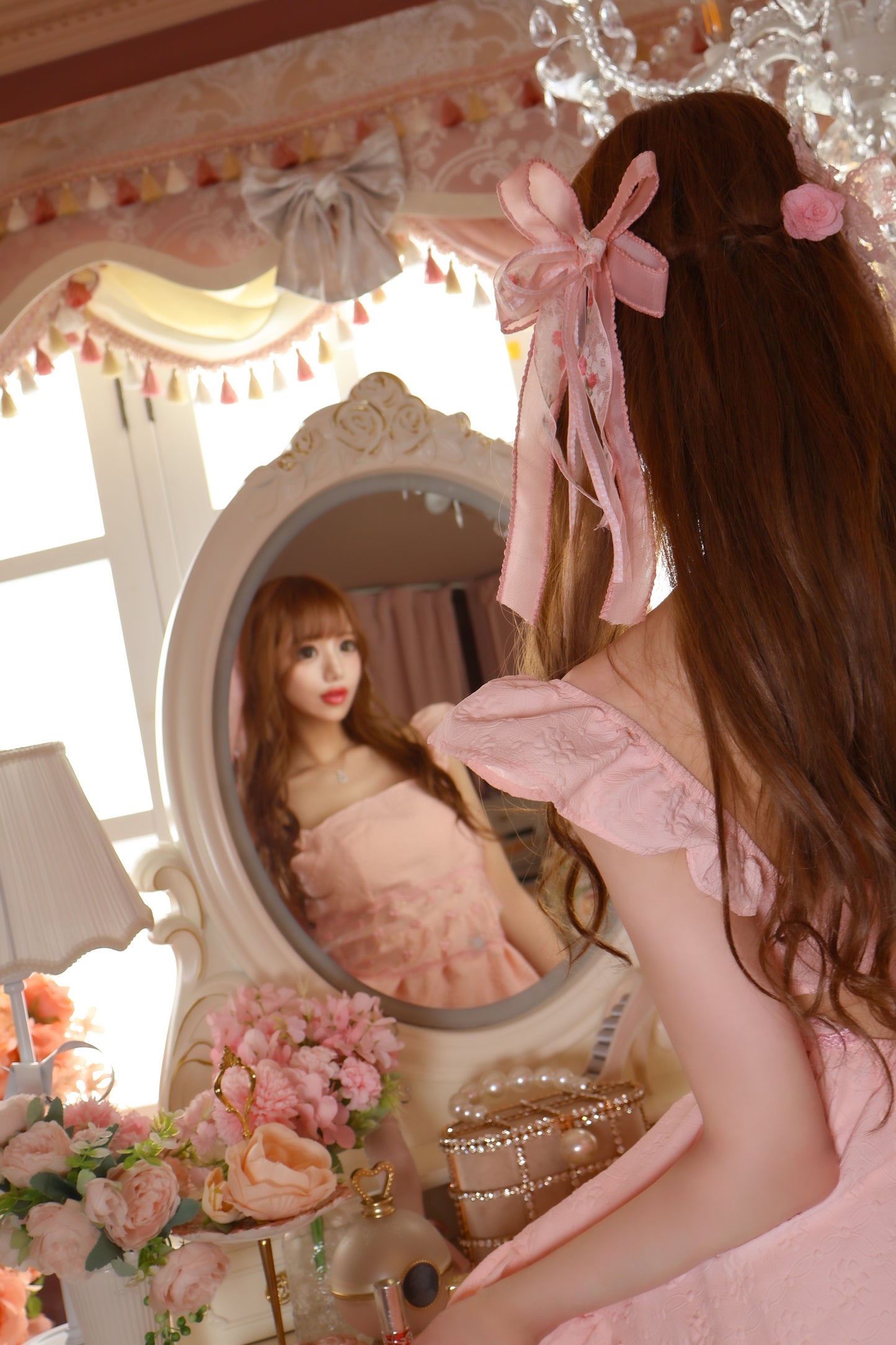 Fleur rubanヘアクリップ