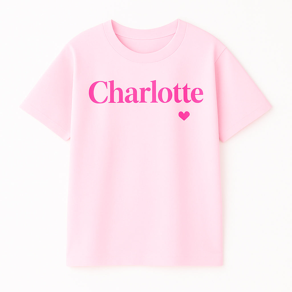 CharlotteロゴTシャツ(ライトピンク)