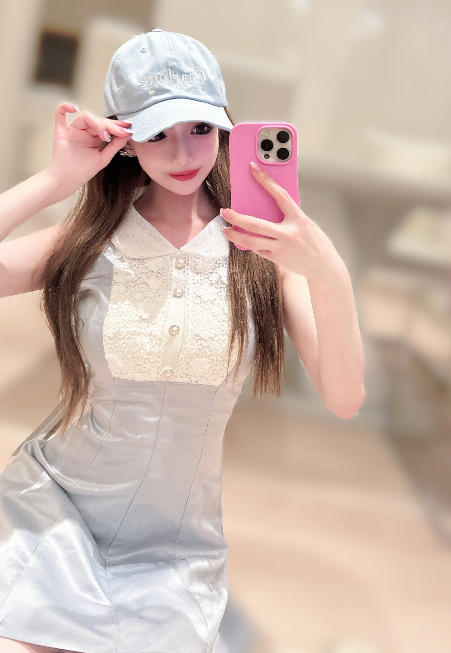 Charlotteロゴキャップ(フェアリーブルー)