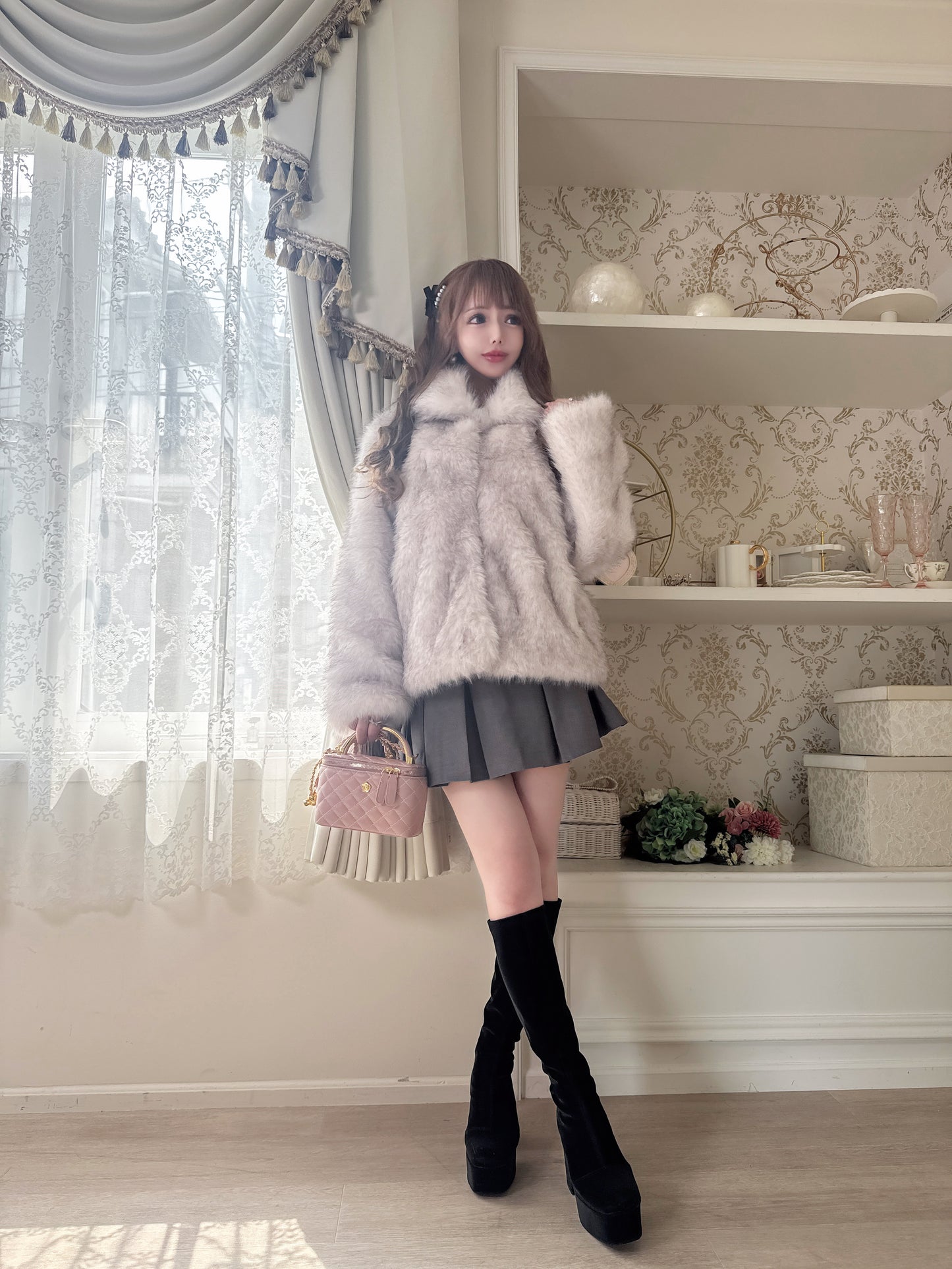 【受注販売】 Charlotte ふわふわファーコート