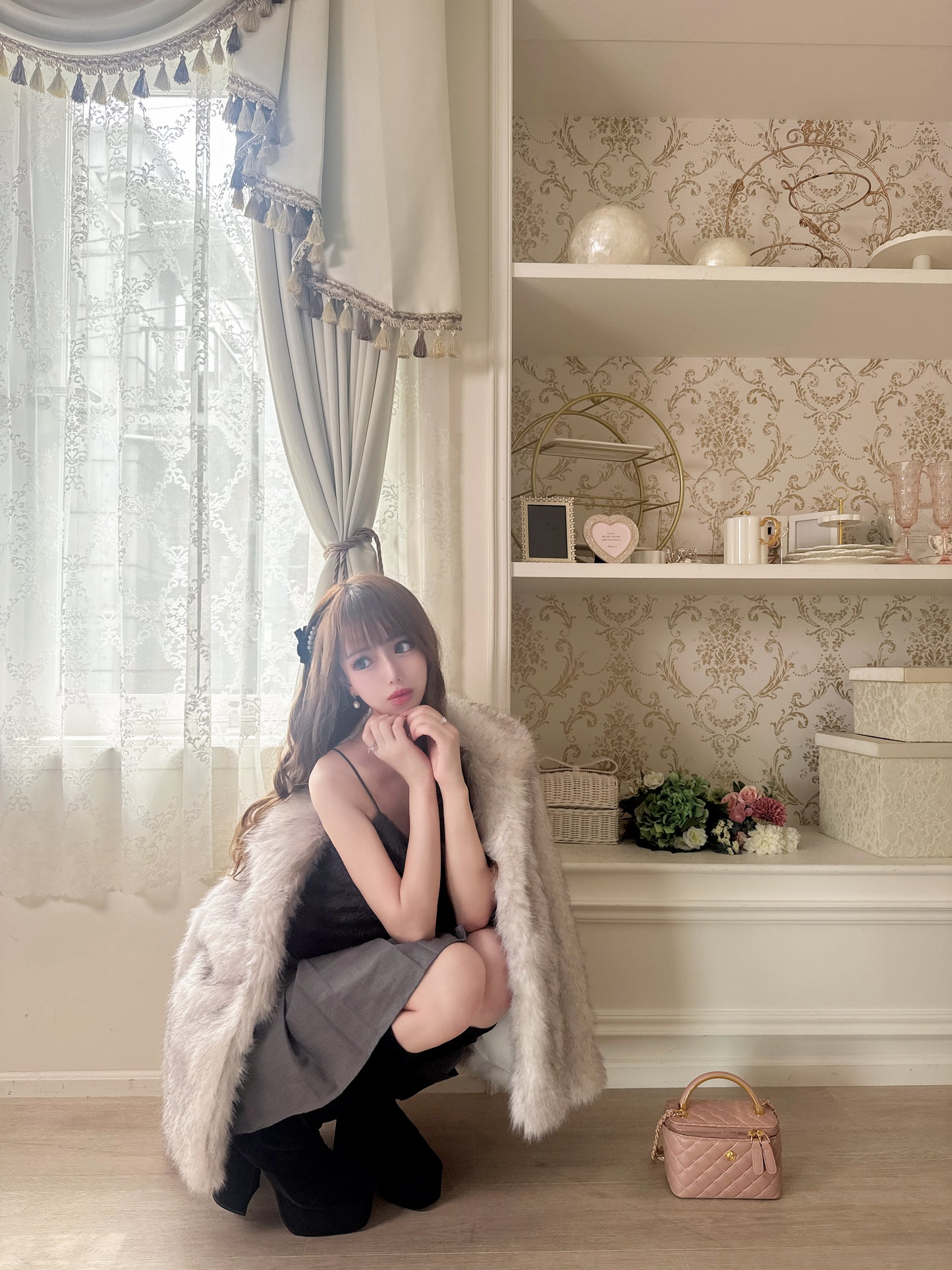 【受注販売】 Charlotte ふわふわファーコート