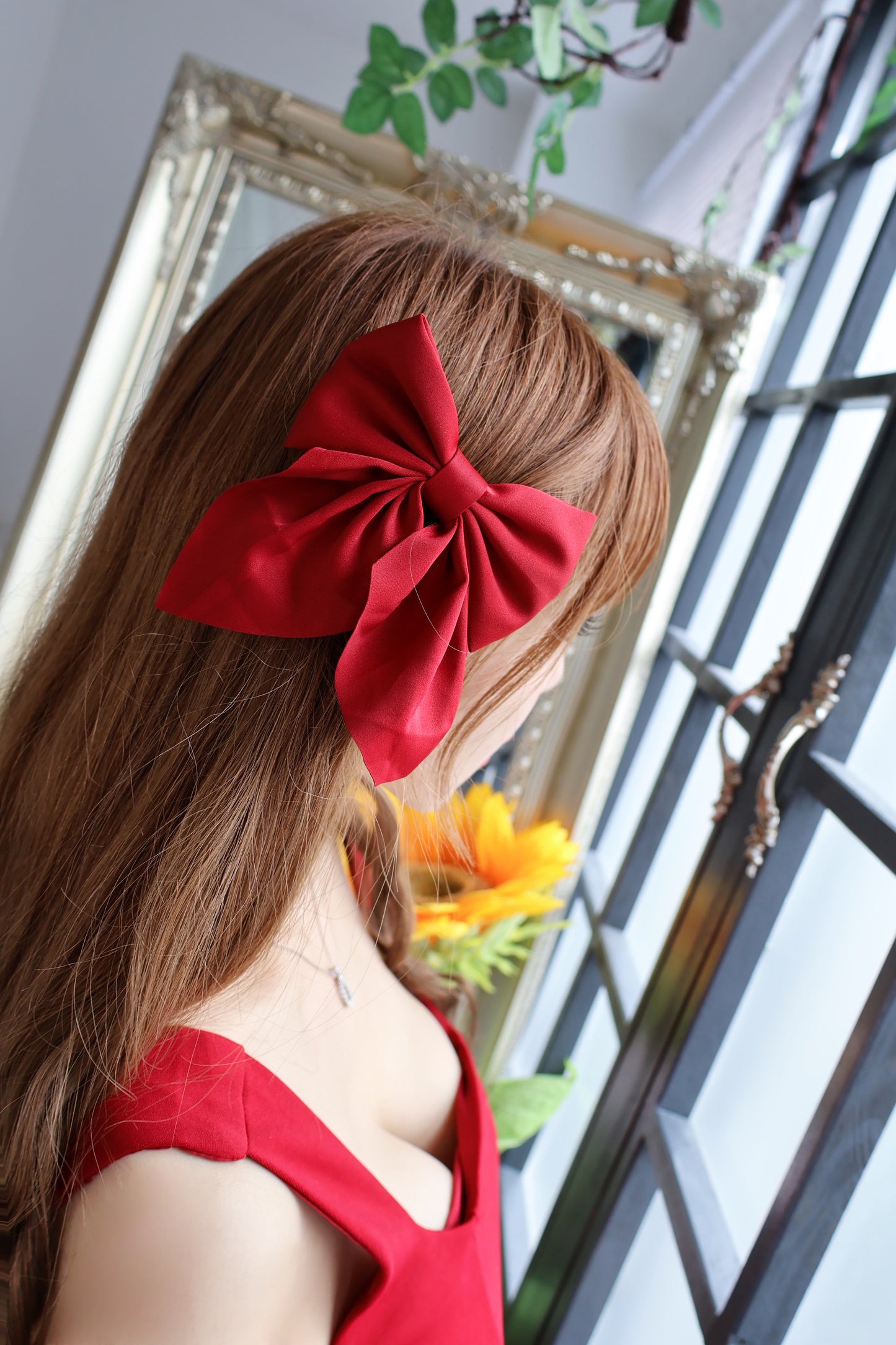 Rose rêveリボン(ボルドー)