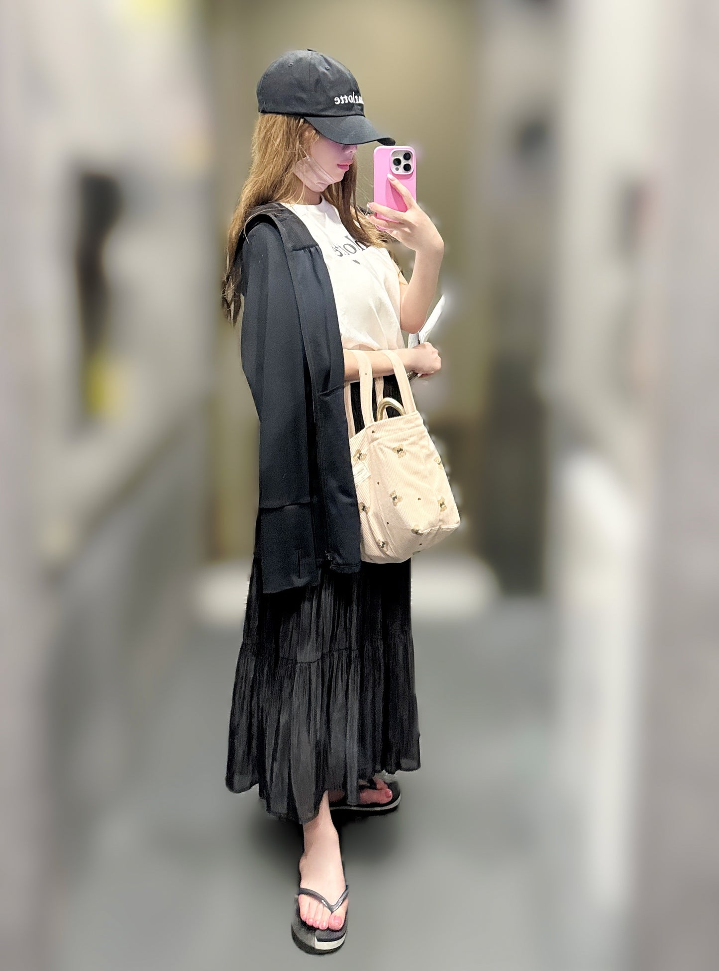 Charlotteロゴキャップ(ブラック)