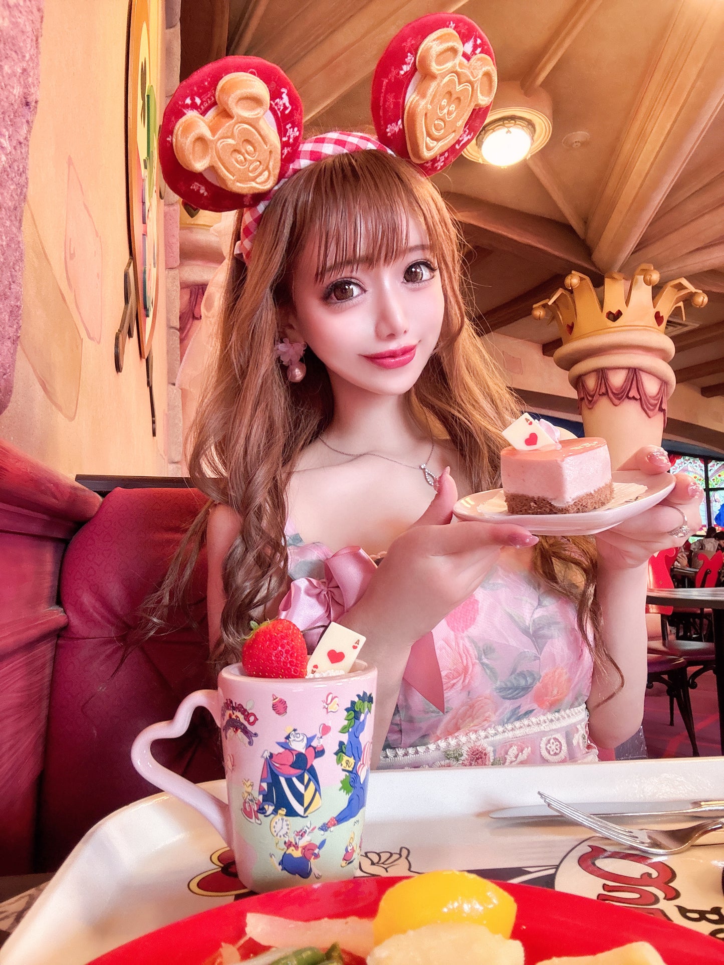 Fleur pétale perleピアス