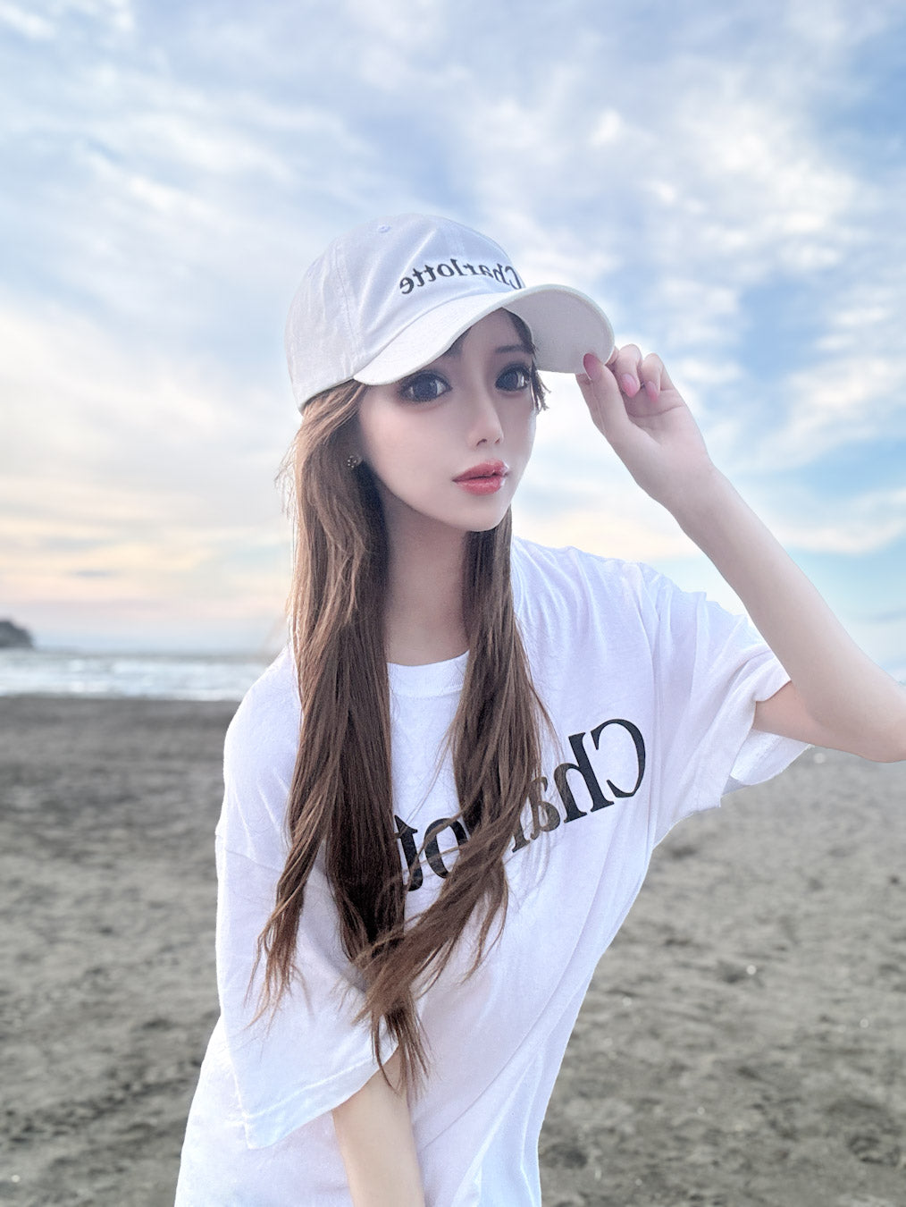 Charlotteロゴキャップ(ホワイト)