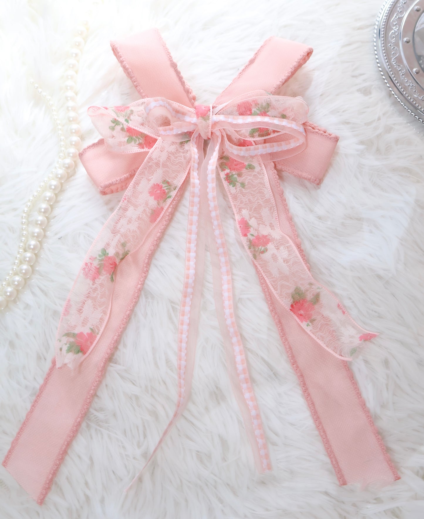 Fleur rubanヘアクリップ