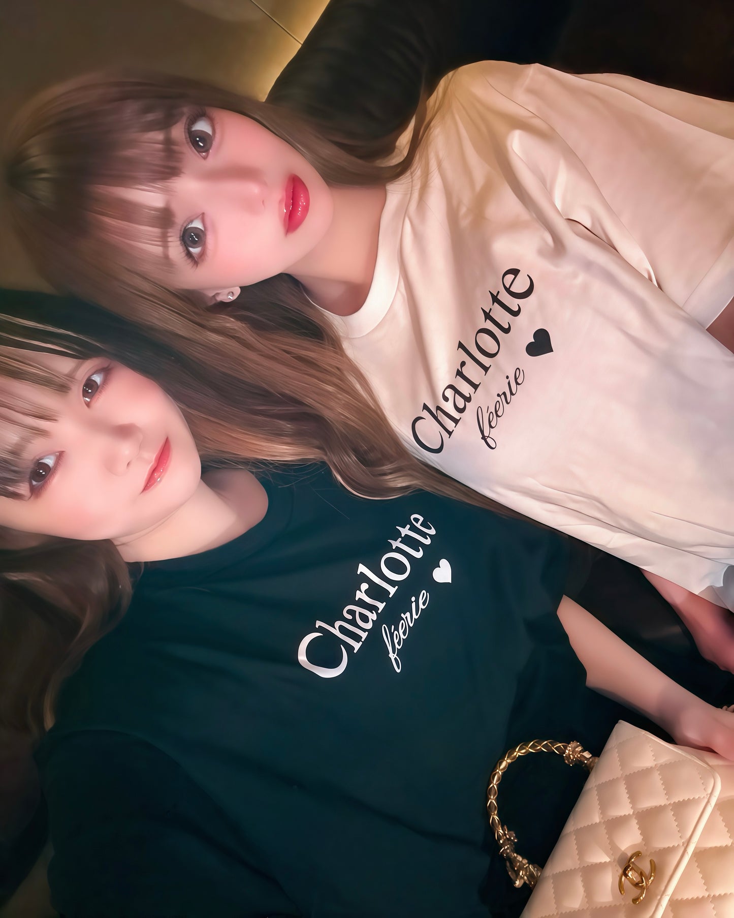 シャルロットTシャツ(ブラック)