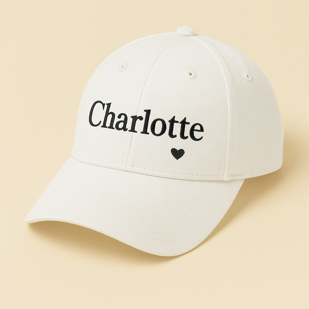 Charlotteロゴキャップ(ホワイト♥)