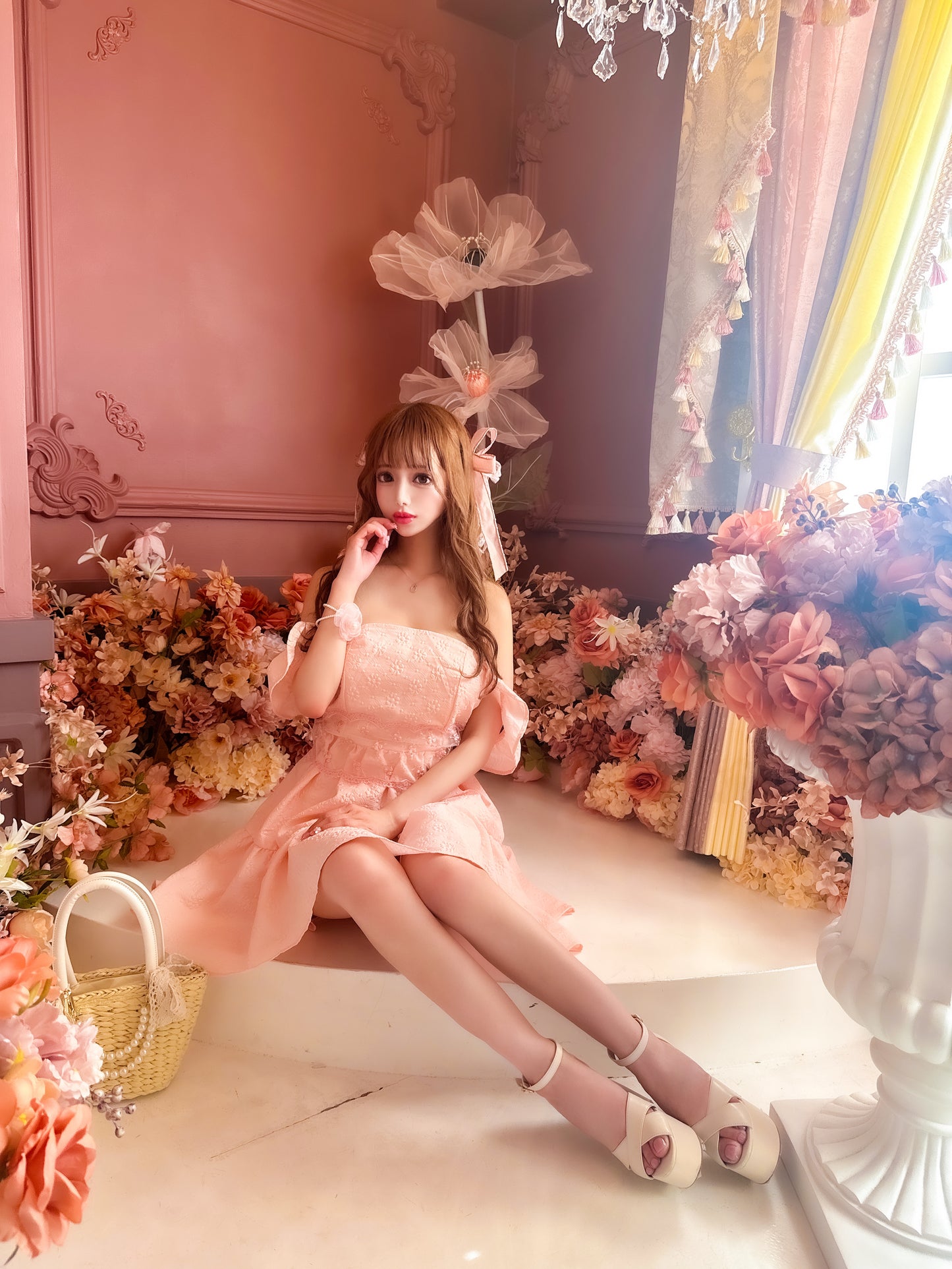 Fleurフレアミニワンピース