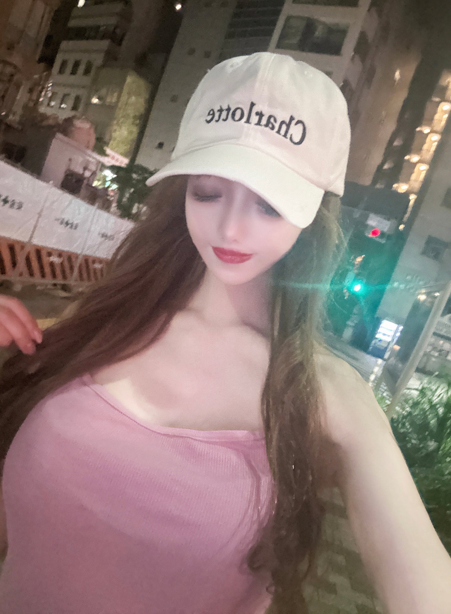 Charlotteロゴキャップ(ホワイト)