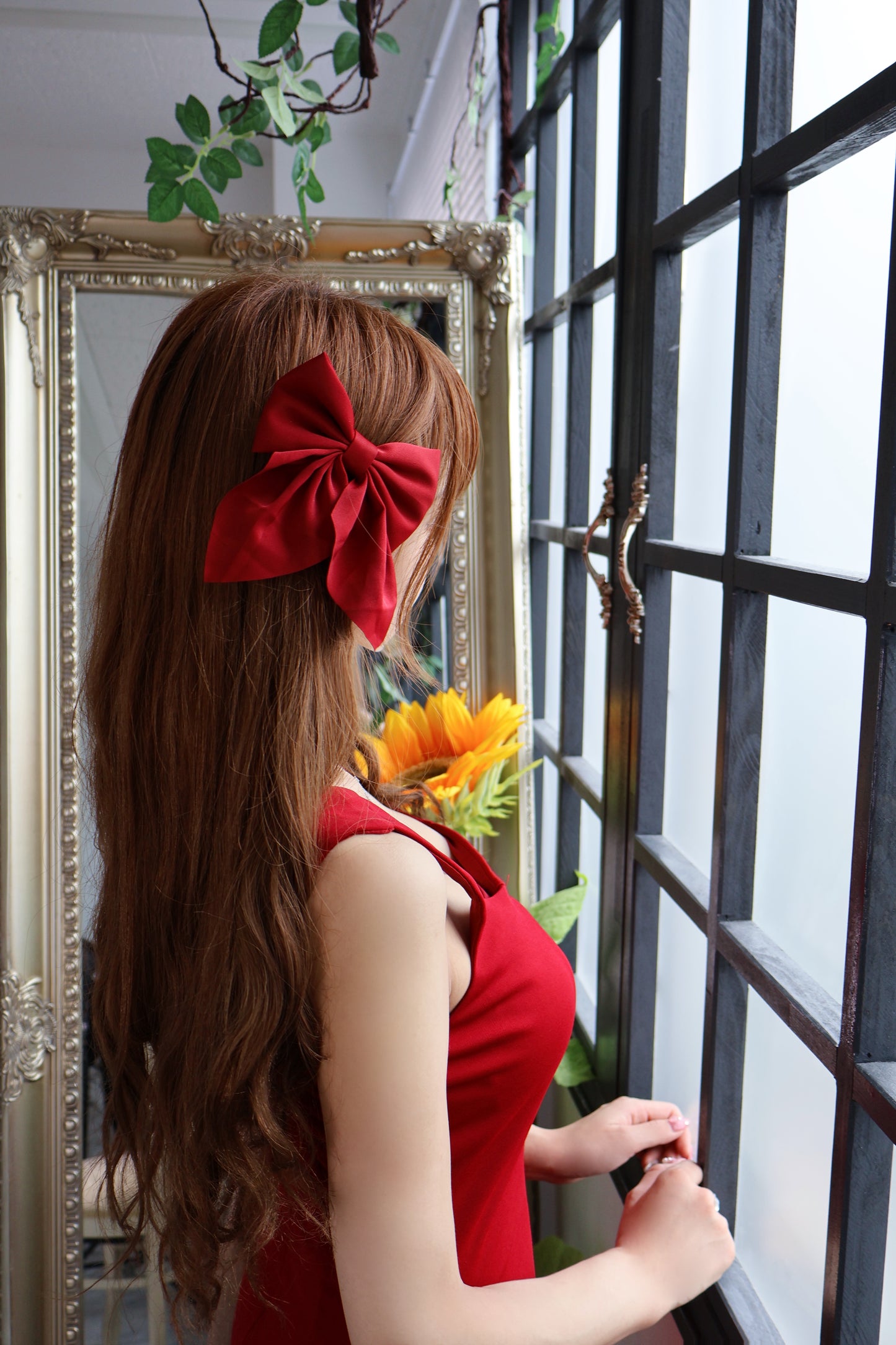 Rose rêveリボン(ボルドー)