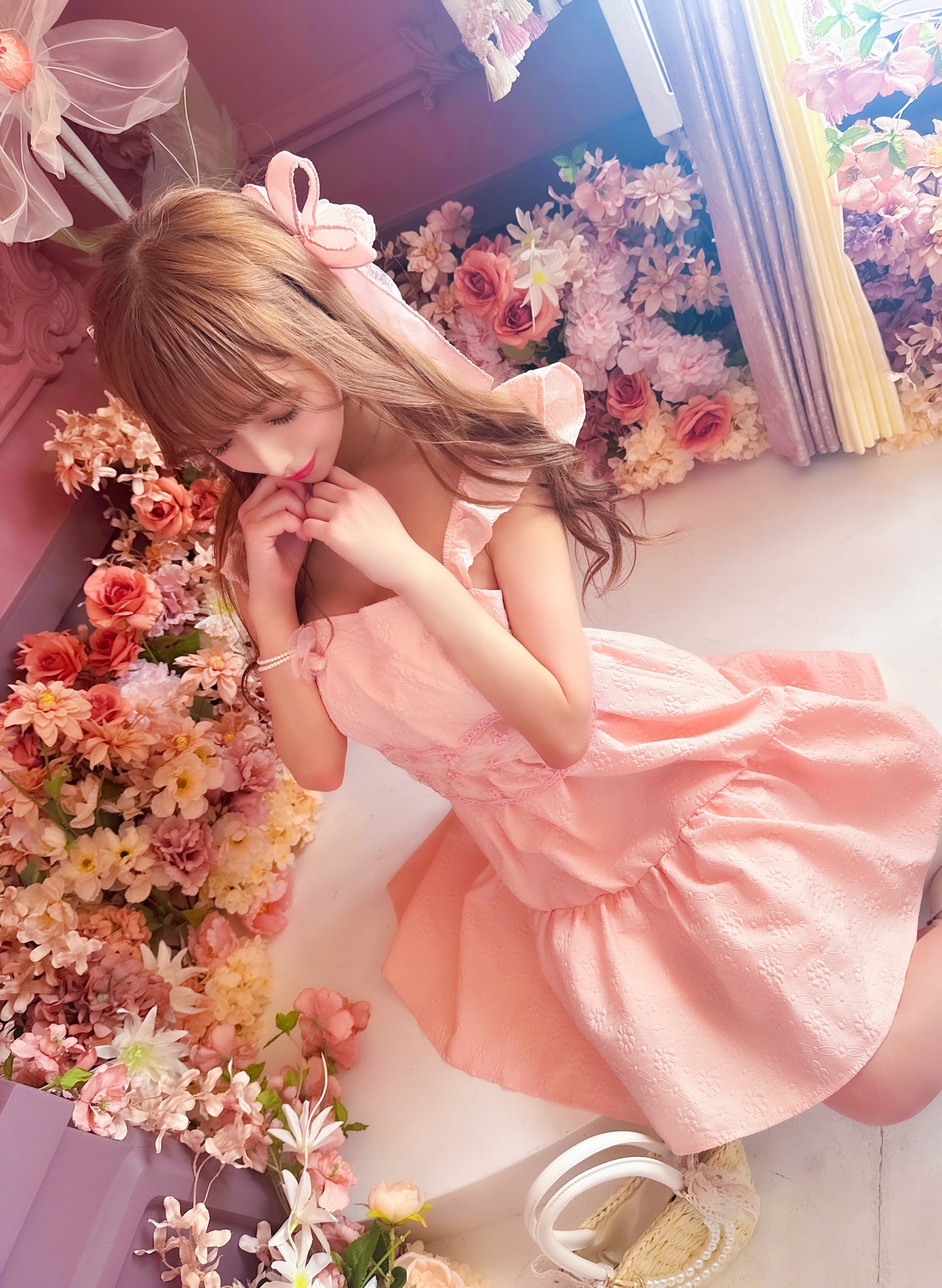 Fleurフレアミニワンピース