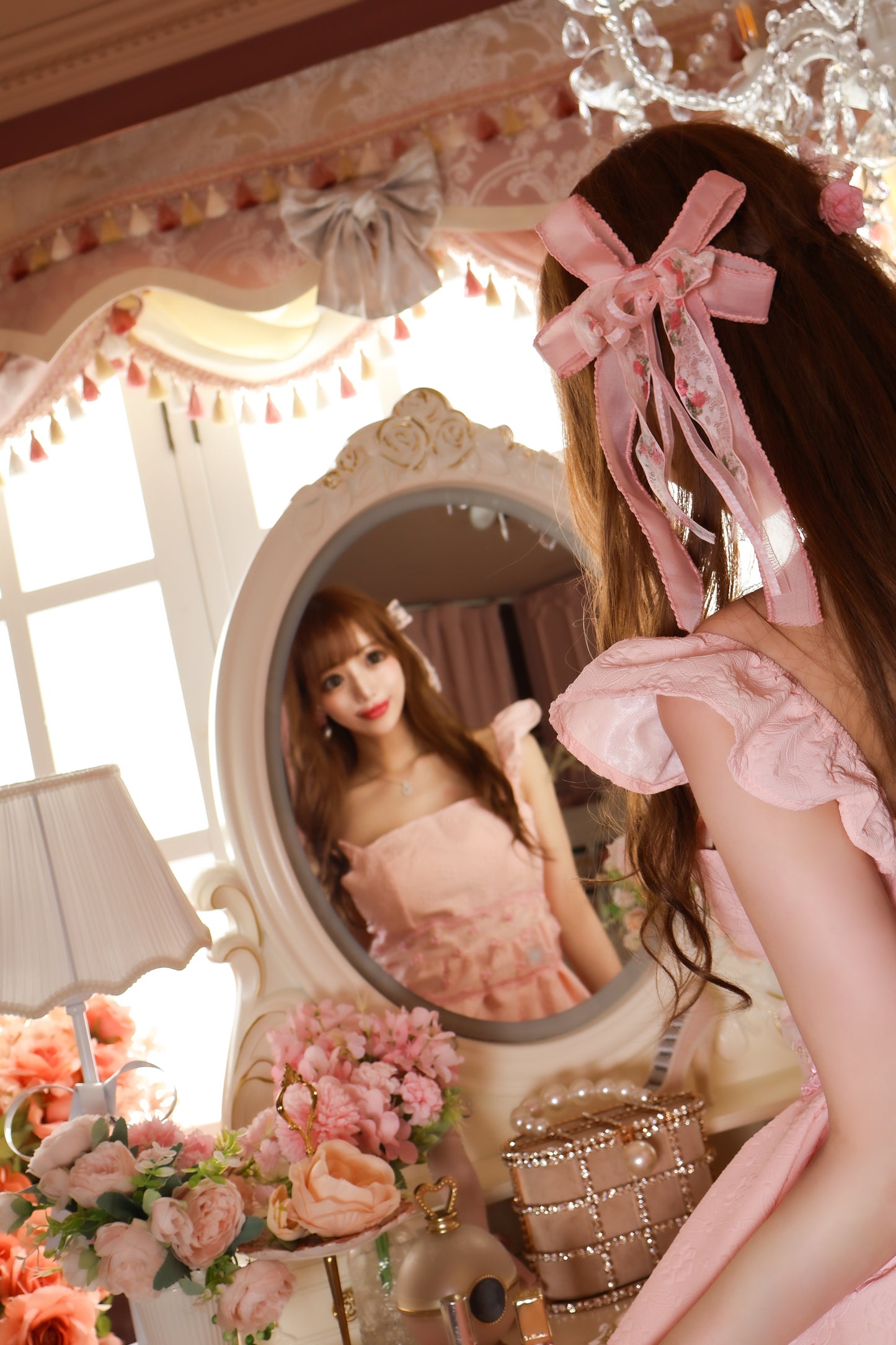 Fleur rubanヘアクリップ