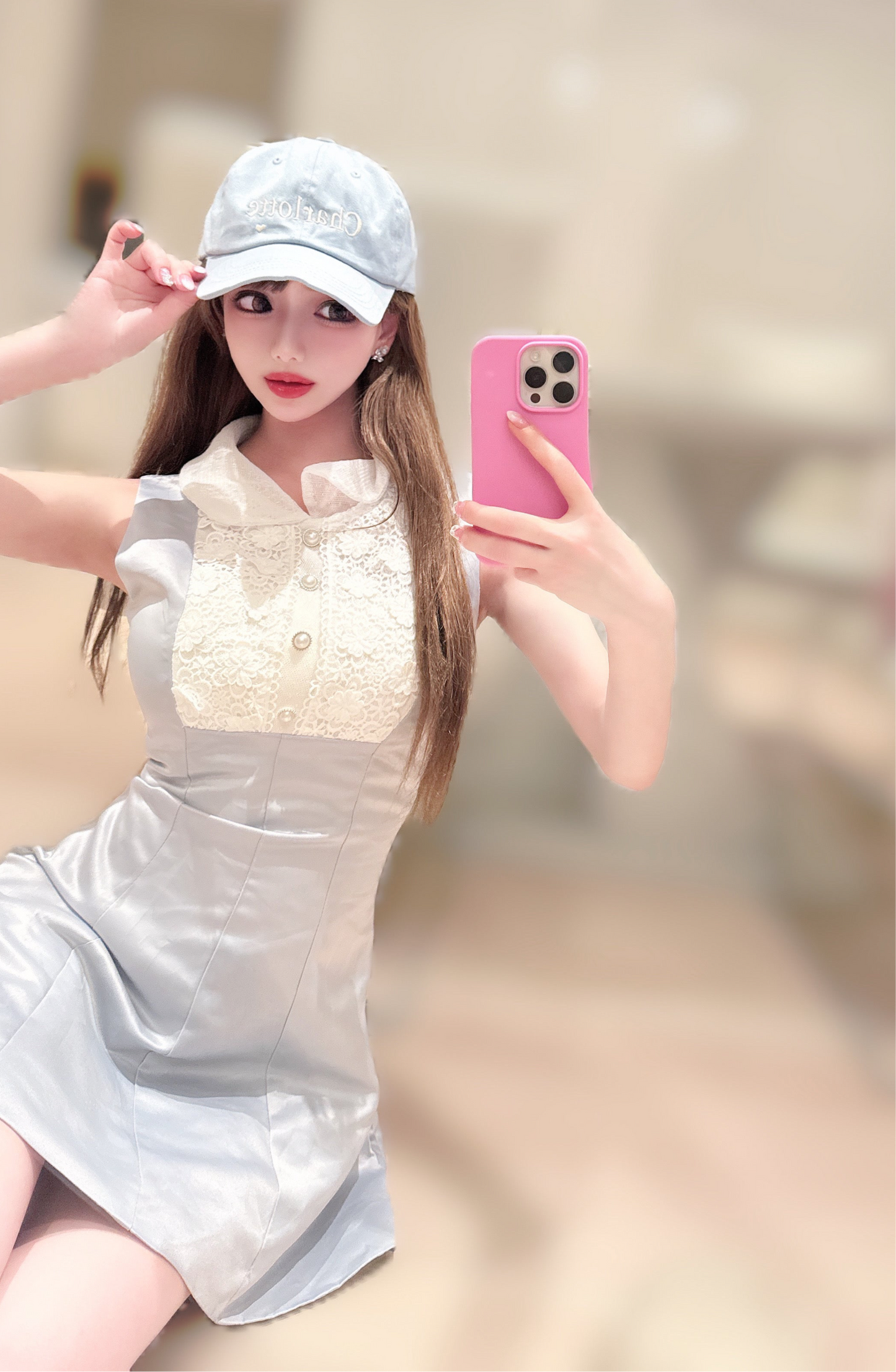 Charlotteロゴキャップ(フェアリーブルー)