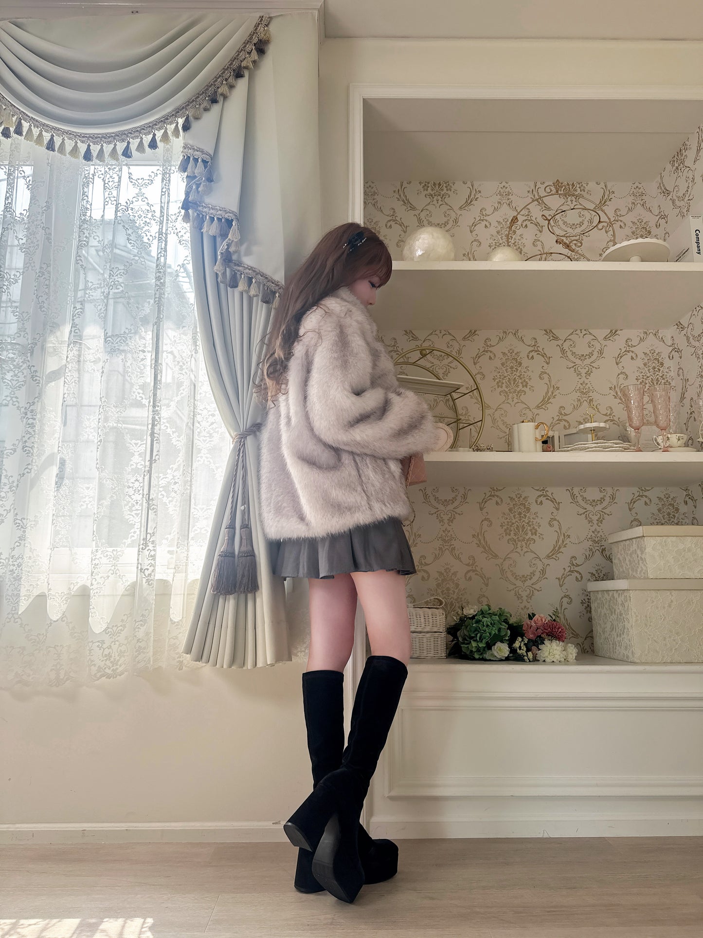 【受注販売】 Charlotte ふわふわファーコート