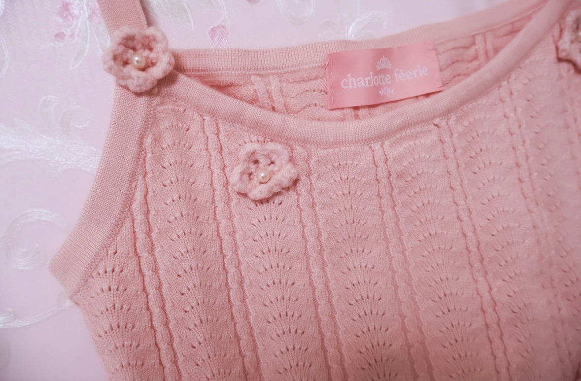 Fleur douceニットキャミ