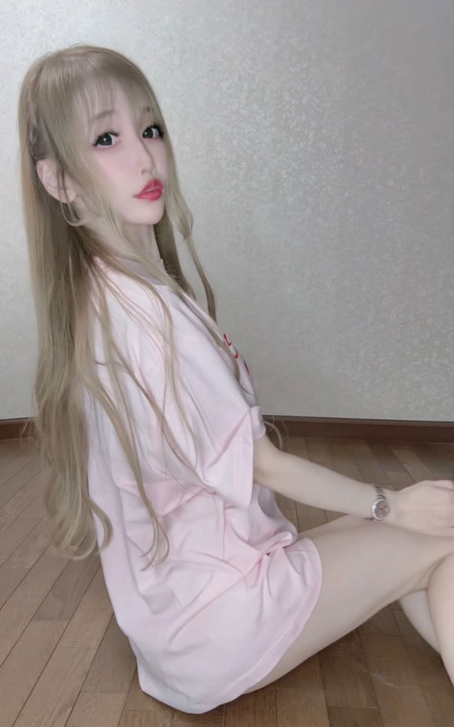 CharlotteロゴTシャツ(ベビーピンク)
