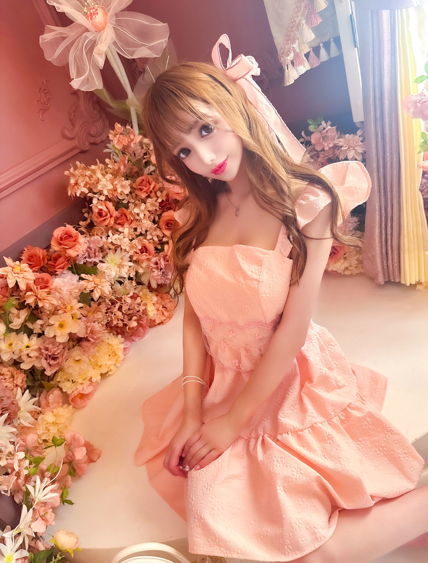 Fleurフレアミニワンピース