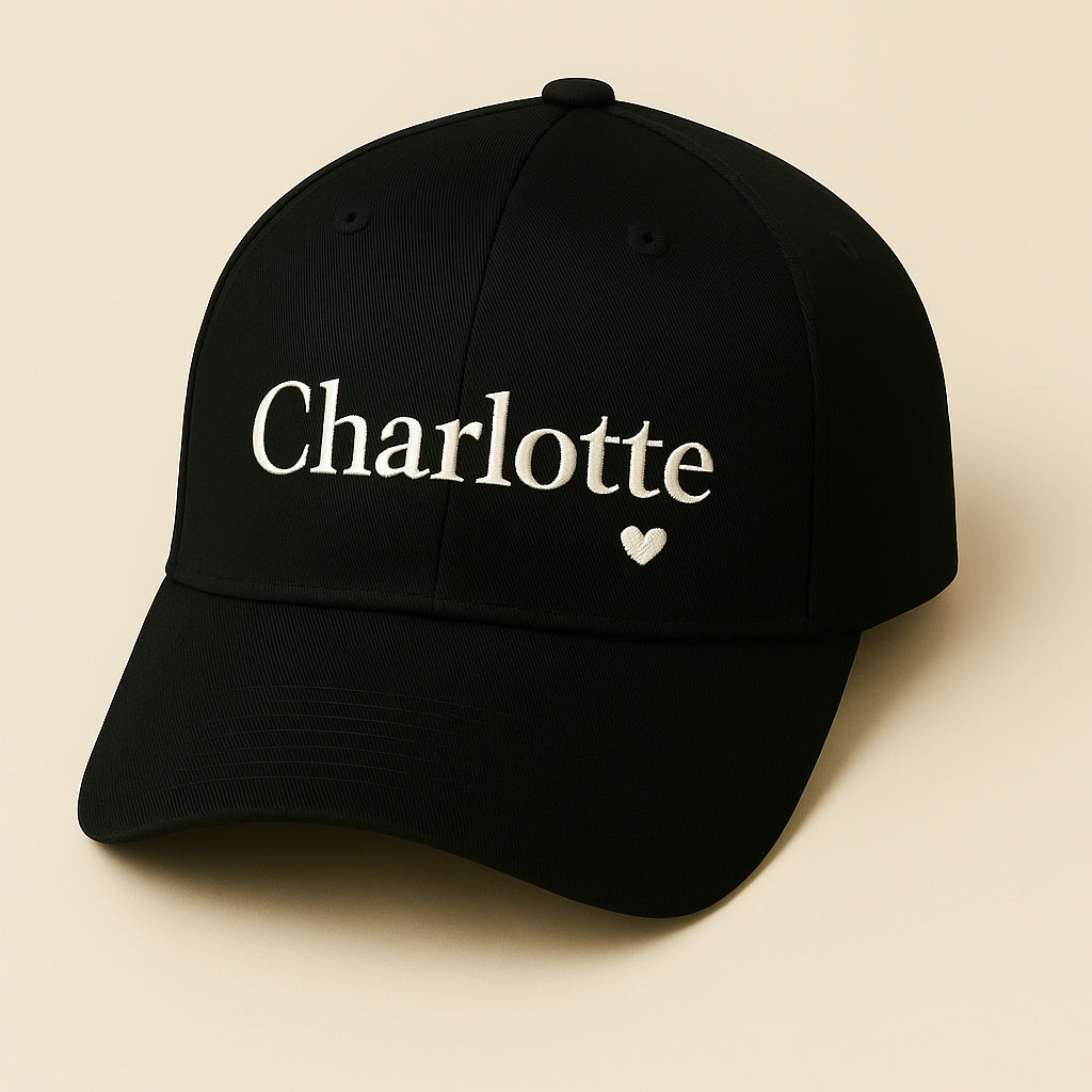 Charlotteロゴキャップ(ブラック♥)