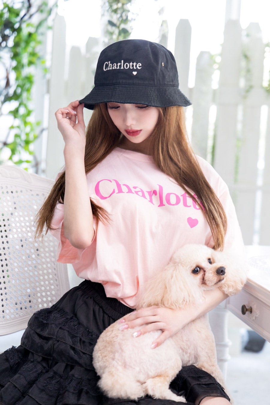 Charlotteロゴ バケハ(ブラック)
