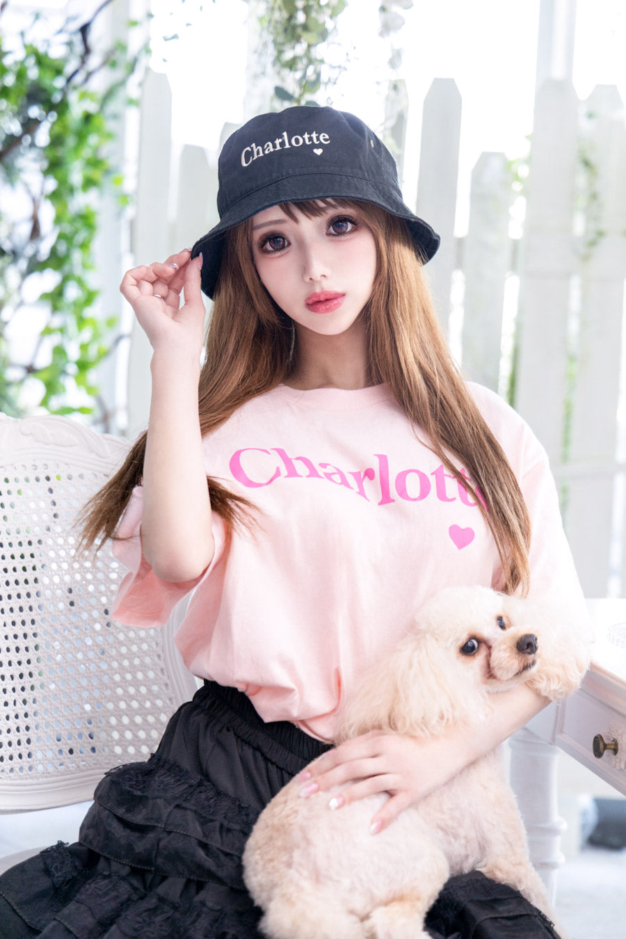 Charlotteロゴ バケハ(ブラック)
