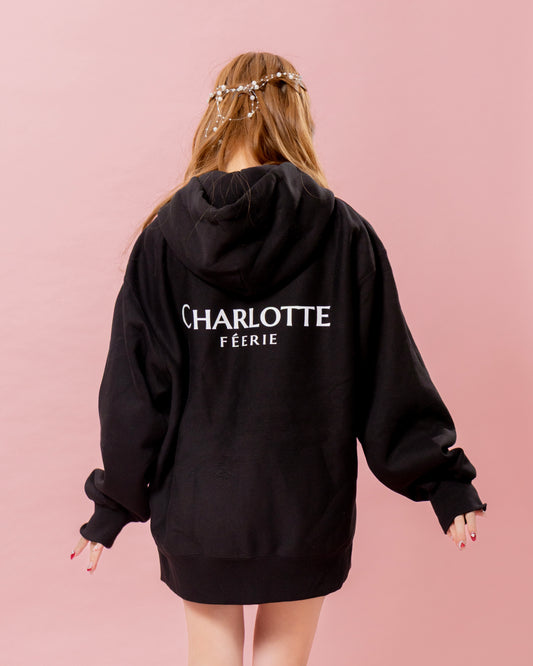 Charlotteジップパーカー（ブラック）