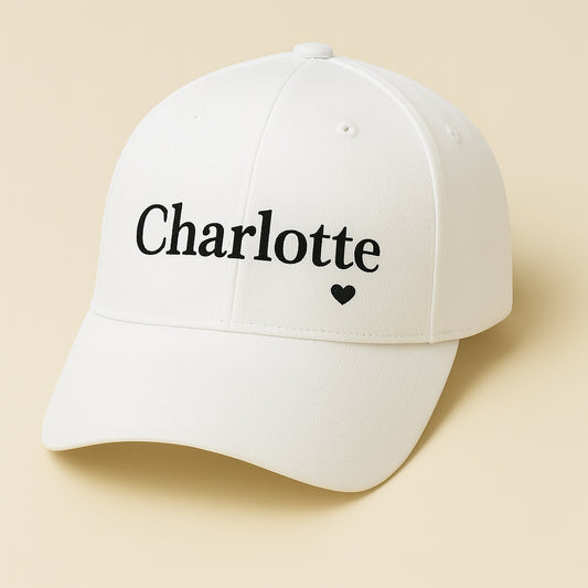 Charlotteロゴキャップ(ホワイト♥)