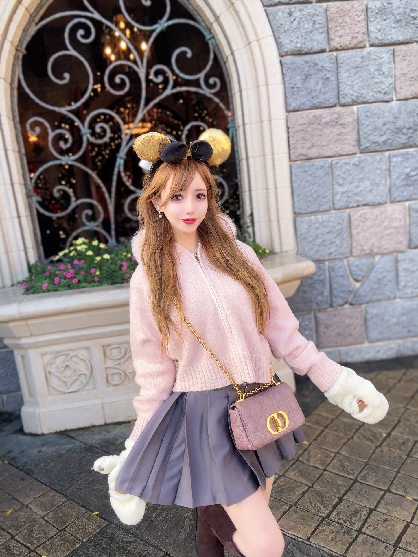 【受注販売】 Charlotte ふわふわファーニットカーディガン