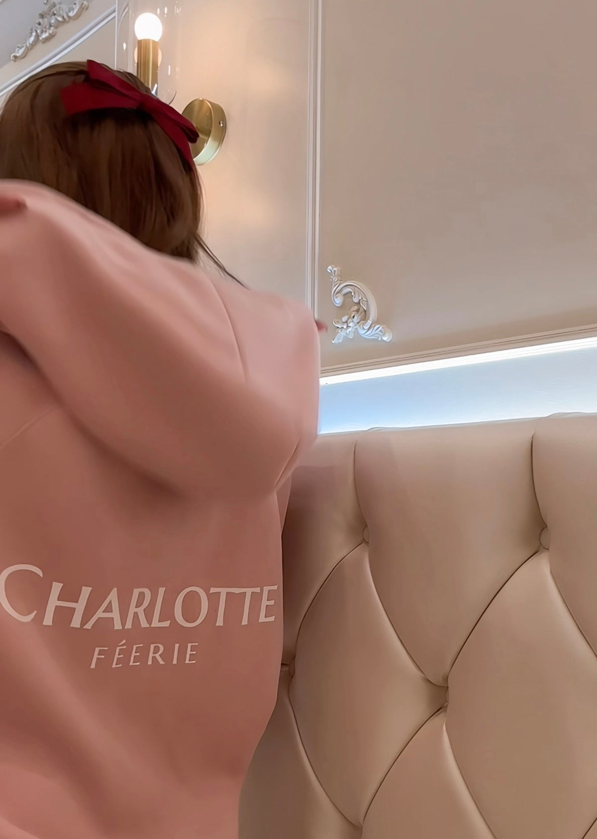 【人気TOP10♡】Charlotteジップパーカー （ローズピンク）