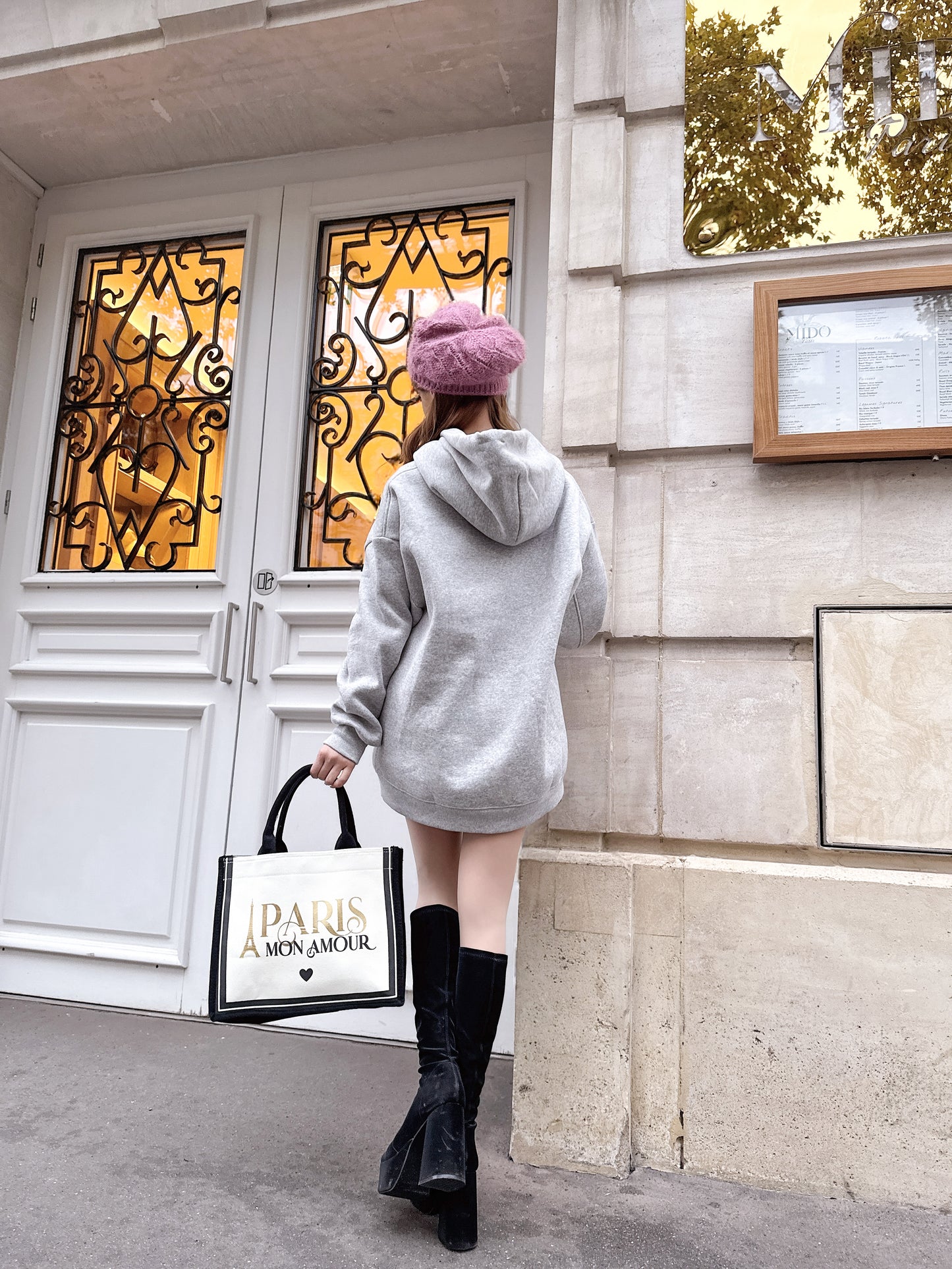 Charlotteロゴパーカー（グレー）　20%OFF