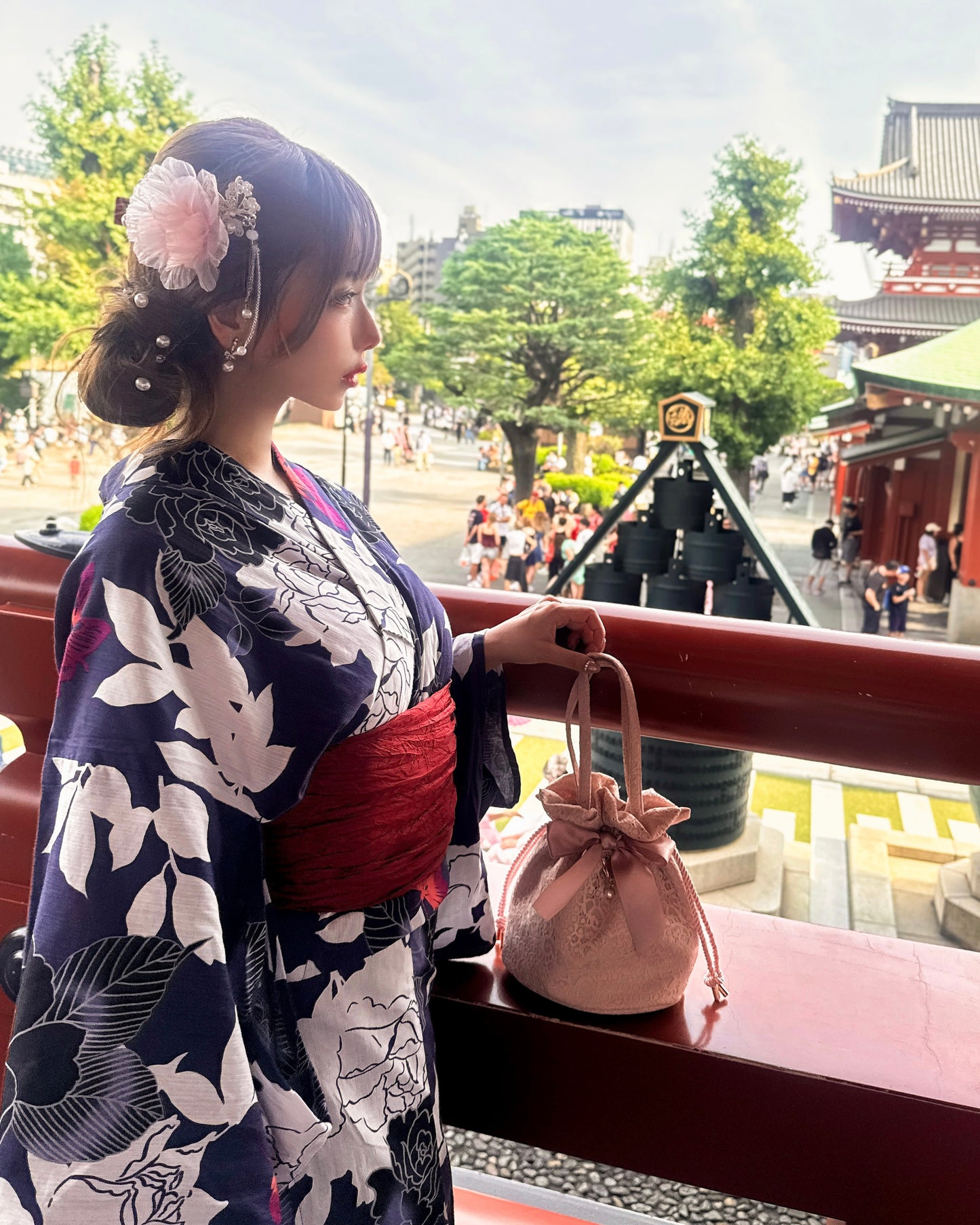 浴衣用ヘアアクセサリー（pink）