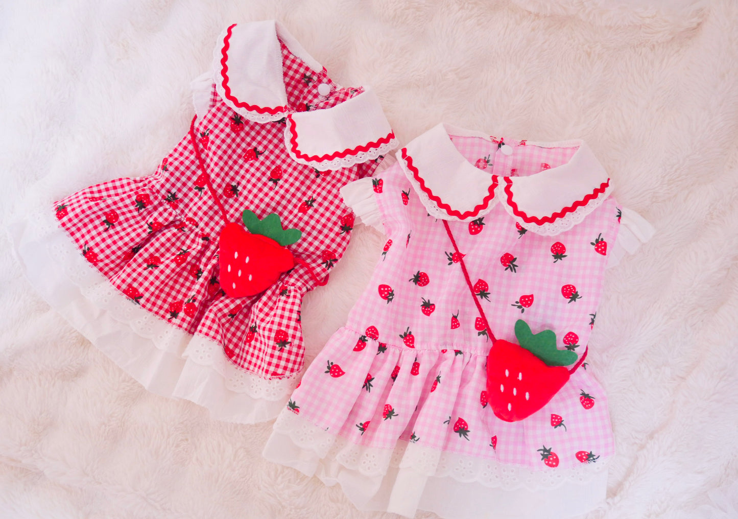 Coco いちごワンピース（red）