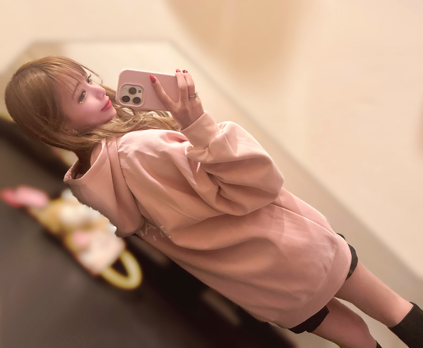 Charlotteジップパーカー（ローズピンク）　20%OFF