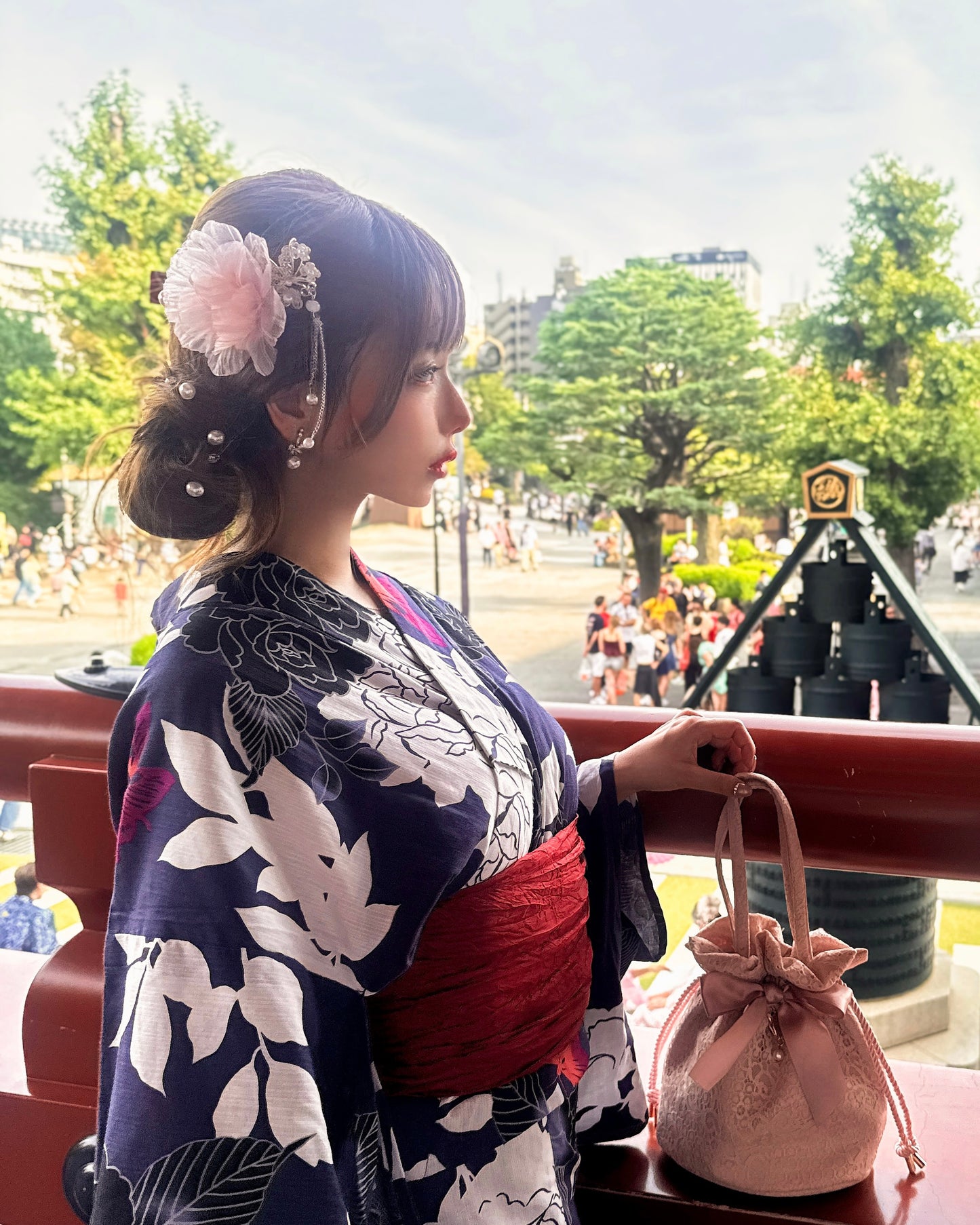 浴衣用ヘアアクセサリー（pink）