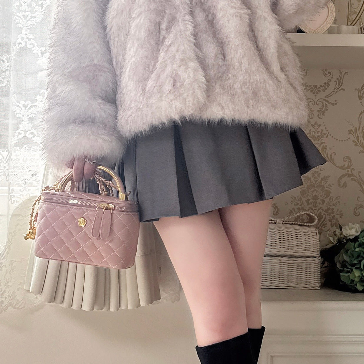 Roséeキルティングチェーン2wayバッグ