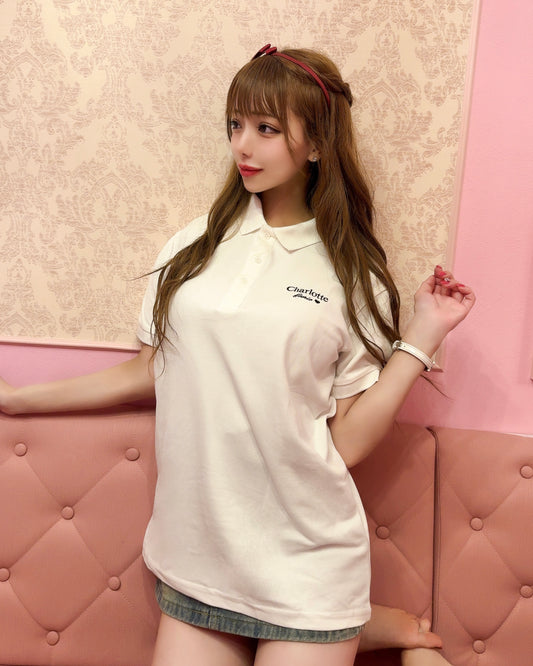 Charlotteフレンチポロシャツ（ホワイト）