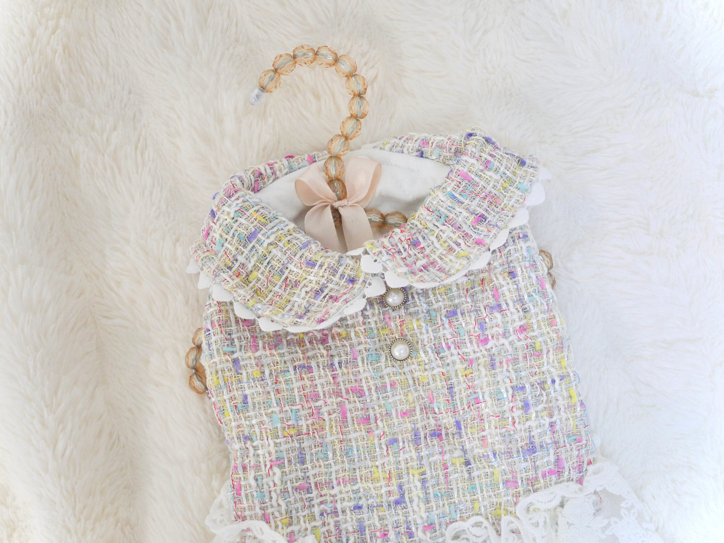 【12%OFF】Princesseツイードチュールワンピース（ミックス）