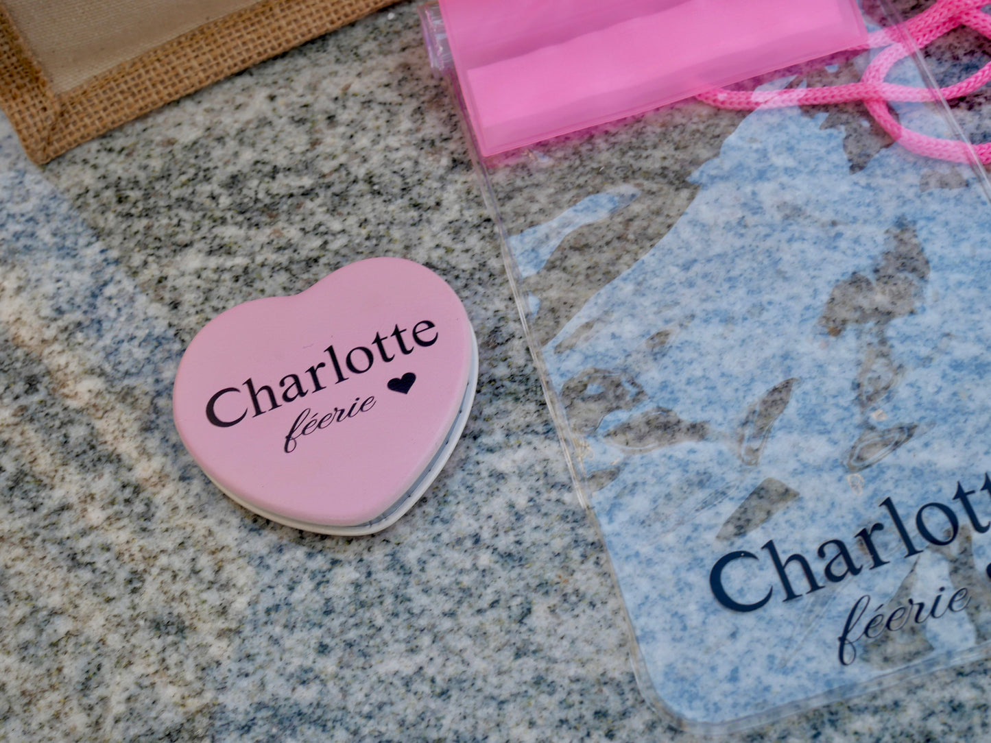Charlotteハートコンパクトミラー