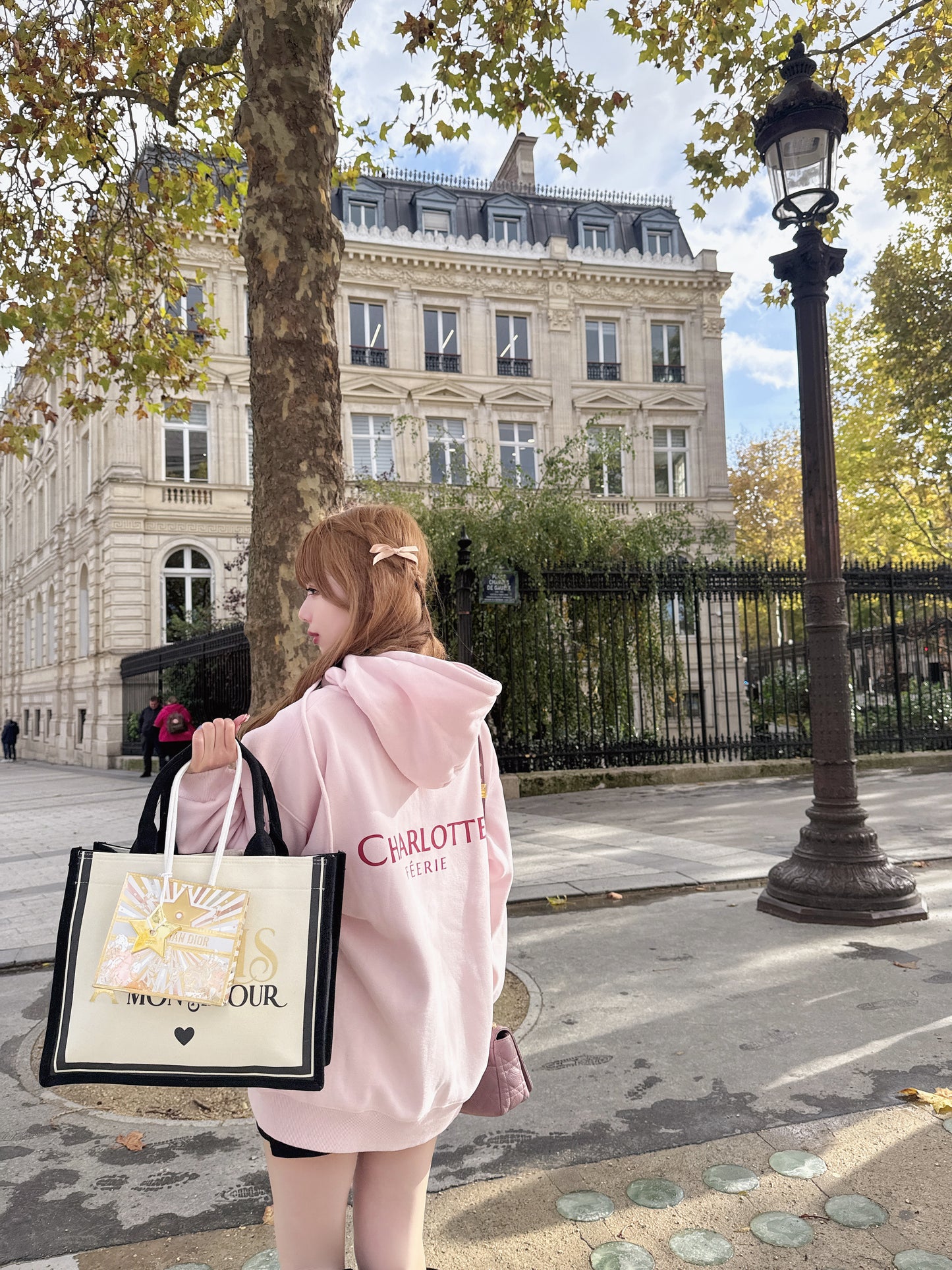 Charlotteジップパーカー（ローズ・プードル）　20%OFF