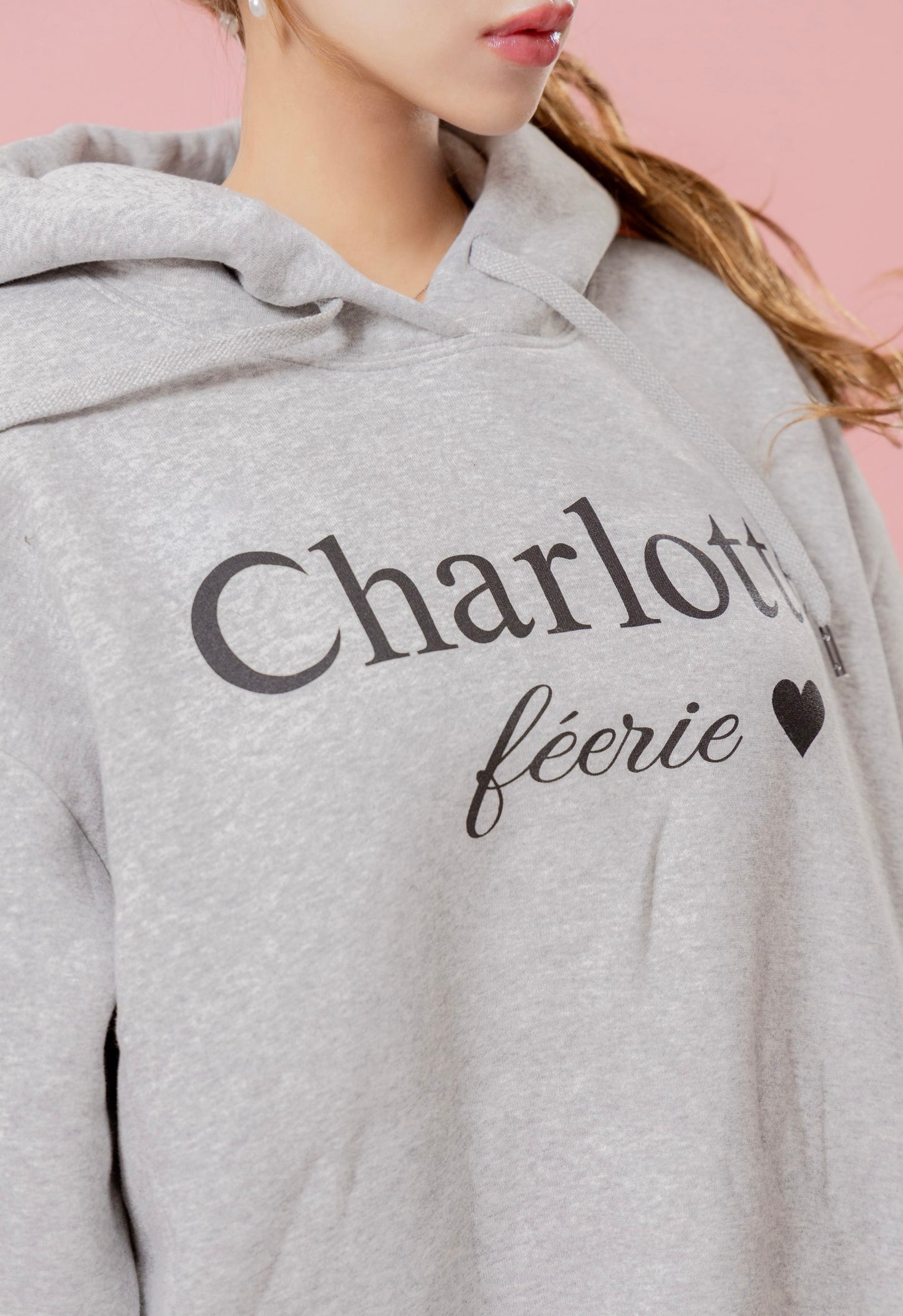 Charlotteロゴパーカー（グレー）　20%OFF