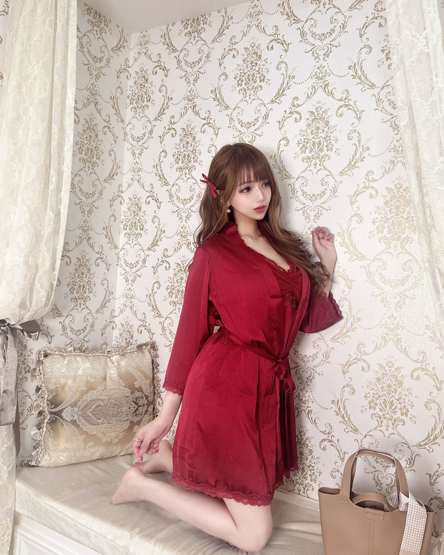 Nuit Rouge ルームウェア（ガウン付き）　20%OFF