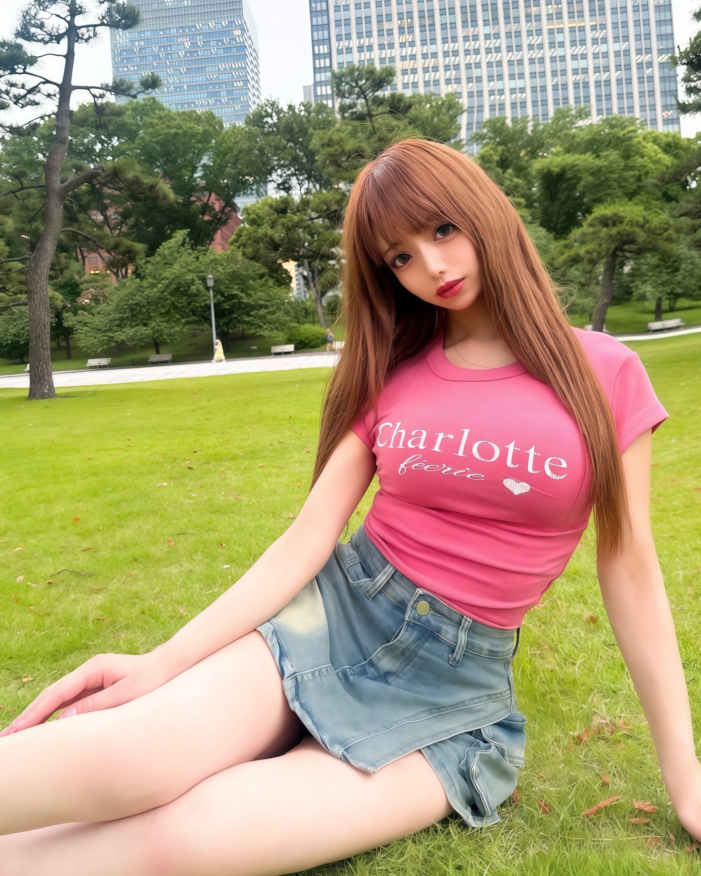 Charlotte ローズ・パールTシャツ
