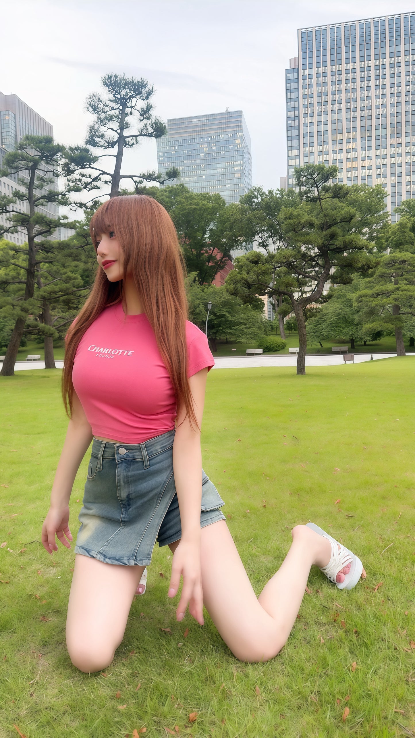 CHARLOTTE Barbie Pink Tシャツ